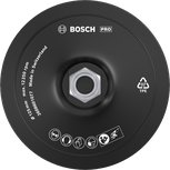 Опорная подушка Bosch PRO 125 мм, резьба M14, застежка-липучка.