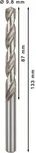 Сверло Bosch PRO Metal HSS-G 9,8 мм.