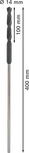 Сверло Bosch PRO Wood HSS для монтажа, 14 x 400 мм.