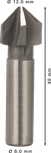 Зенкерное сверло Bosch PRO из быстрорежущей стали (HSS), 12 x 40 мм, M6.