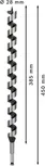 Сверло Bosch PRO Wood Auger Bit 28 мм для глубокого сверления древесины.