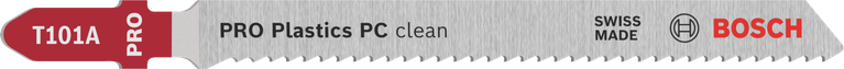 Пильный диск Bosch PRO Plastics PC clean T101A для лобзика обеспечивает чистые разрезы.