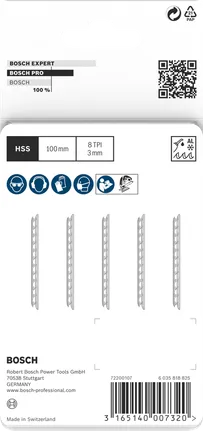 Пильный диск для лобзика Bosch PRO Alu curve T227D 100 мм, комплект из 5 штук.
