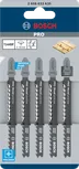 Комплект из 5 пильных полотен для лобзика Bosch PRO Wood precise T144DP.
