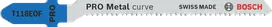 Пильный диск Bosch PRO Metal curve T118EOF для лобзика по металлу.