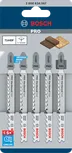 Набор из 5 пильных полотен для лобзика Bosch PRO Hardwood fast T144DF.