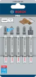 Набор из 5 пильных полотен для лобзика Bosch PRO Laminate clean T101BIF.