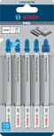 Комплект из 5 пильных полотен для лобзика Bosch PRO Metal Pipes and Profiles T321AF.