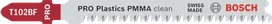 Пильный диск Bosch PRO Plastics PMMA clean T102BF для лобзика.