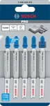 Пильные полотна Bosch PRO Metal T123XF для лобзика, 5 штук (толстые и тонкие).