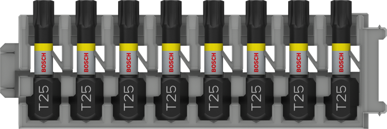 Набор из 8 бит Bosch PRO Torx Impact T25 25 мм.