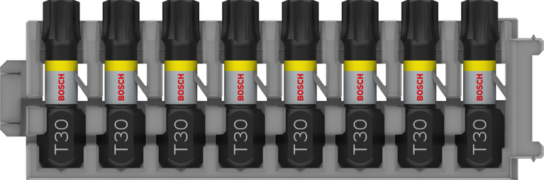 Набор из 8 бит Bosch PRO Torx Impact T30 25 мм.