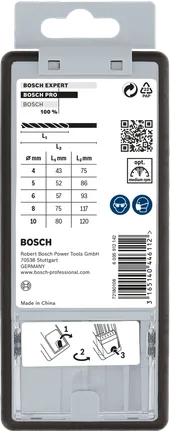 Набор сверл Bosch PRO по дереву с центрирующим наконечником, 5 шт., в упаковке.