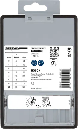 Набор сверл Bosch PRO по дереву с центрирующим наконечником, 8 шт.