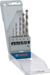 Набор шестигранных сверл Bosch PRO Metal HSS-G, 5 размеров.