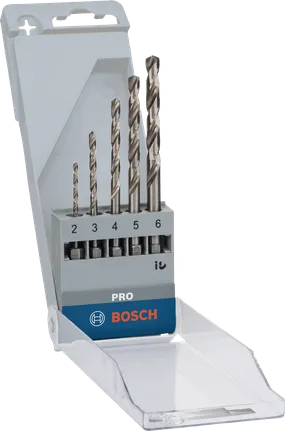 Набор шестигранных сверл Bosch PRO Metal HSS-G, 5 размеров.