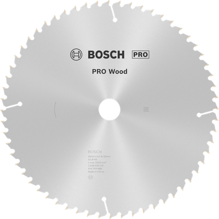 Пильный диск Bosch PRO для циркулярной пилы по дереву, 305 мм, зубья T60.