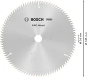 Пильный диск Bosch PRO для циркулярной пилы по дереву диаметром 305 мм для точной распиловки древесины.