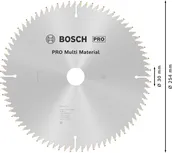 Пильный диск Bosch PRO Multi Material 254 мм.