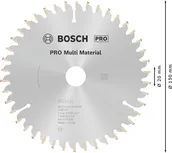 Пильный диск Bosch PRO Multi Material, диаметр 150 мм.