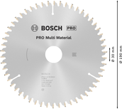 Пильный диск Bosch PRO Multi Material 190 мм.