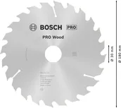 Пильный диск Bosch PRO для циркулярной пилы по дереву, 180 мм.