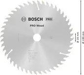 Пильный диск Bosch PRO Wood диаметром 190 мм для точной резки.