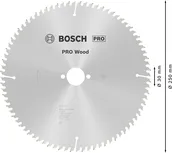 Пильный диск Bosch PRO Wood 250 мм для тонкой распиловки.