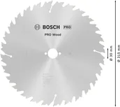 Пильный диск Bosch PRO для циркулярной пилы по дереву, диаметр 315 мм.