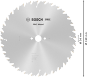 Пильный диск для аккумуляторной циркулярной пилы Bosch PRO Wood 350 мм.