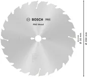 Пильный диск Bosch PRO для циркулярной пилы по дереву, 350 мм, T24.