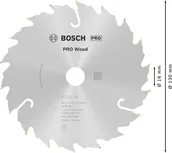 Пильный диск Bosch PRO для циркулярной пилы по дереву диаметром 130 мм предназначен для тонкой распиловки древесины.