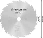 Пильный диск Bosch PRO Wood диаметром 160 мм для чистой распиловки древесины.