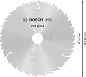 Пильный диск Bosch PRO для циркулярной пилы по дереву диаметром 210 мм для точной распиловки древесины.