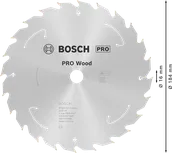 Пильный диск для аккумуляторной циркулярной пилы Bosch PRO Wood 184 мм T24.