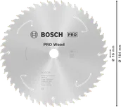 Пильный диск для аккумуляторной циркулярной пилы Bosch PRO Wood 184 мм T48.