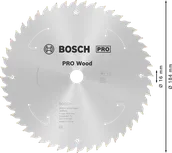 Пильный диск для аккумуляторной циркулярной пилы Bosch PRO Wood 184x16 мм.