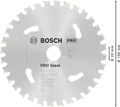 Пильный диск Bosch PRO Steel 150 мм для аккумуляторных инструментов.