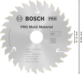 Пильный диск Bosch PRO Multi Material для аккумуляторной циркулярной пилы, 85 мм.
