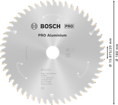 Аккумуляторная циркулярная пила Bosch PRO из алюминия, 160 мм.