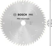 Аккумуляторная циркулярная пила Bosch PRO из алюминия, 190 мм.