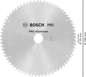 Аккумуляторная циркулярная пила Bosch PRO из алюминия, диаметр 250 мм.