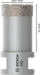 Сухой корончатый сверло Bosch PRO Ceramic диаметром 27 мм для точного сверления.