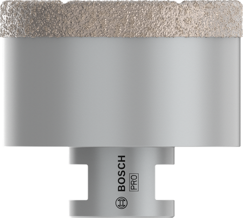 Сухой корончатый сверло Bosch PRO Ceramic диаметром 68 мм для сверления отверстий под плитку.