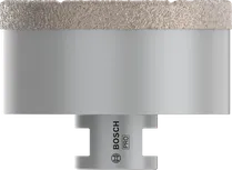 Сухой корончатый сверло Bosch PRO Ceramic диаметром 83 мм для сверления отверстий в плитке.