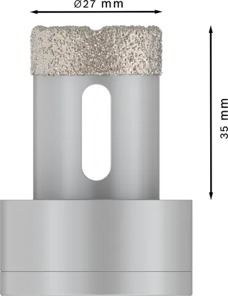 Сухой керамический корончатый резак Bosch PRO 27x35 мм X-Lock.