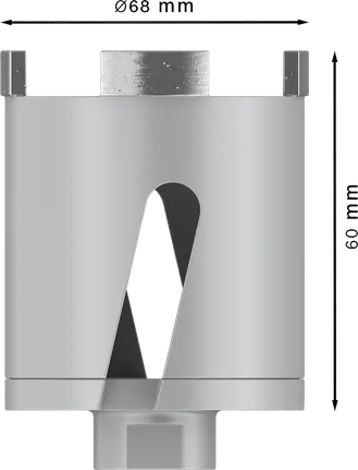 Сухой торцевой ключ Bosch PRO для резки сердечников, резьба M16, 68 x 60 мм.