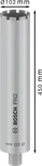 Буровая коронка Bosch PRO Core Cutter 102x450 мм для сверления бетона.