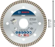 Алмазный диск Bosch PRO Ceramic 115 мм для резки плитки.