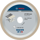 Алмазный диск Bosch PRO Ceramic 180 мм для резки плитки.